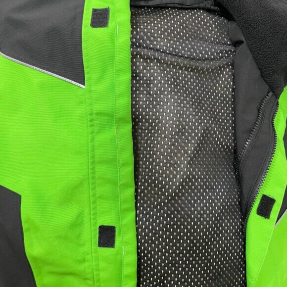 Men's Arctic Cat Mountain Gore Tex Snowmobiling Jacket Green Black 2XLT - Picture 14 of 14